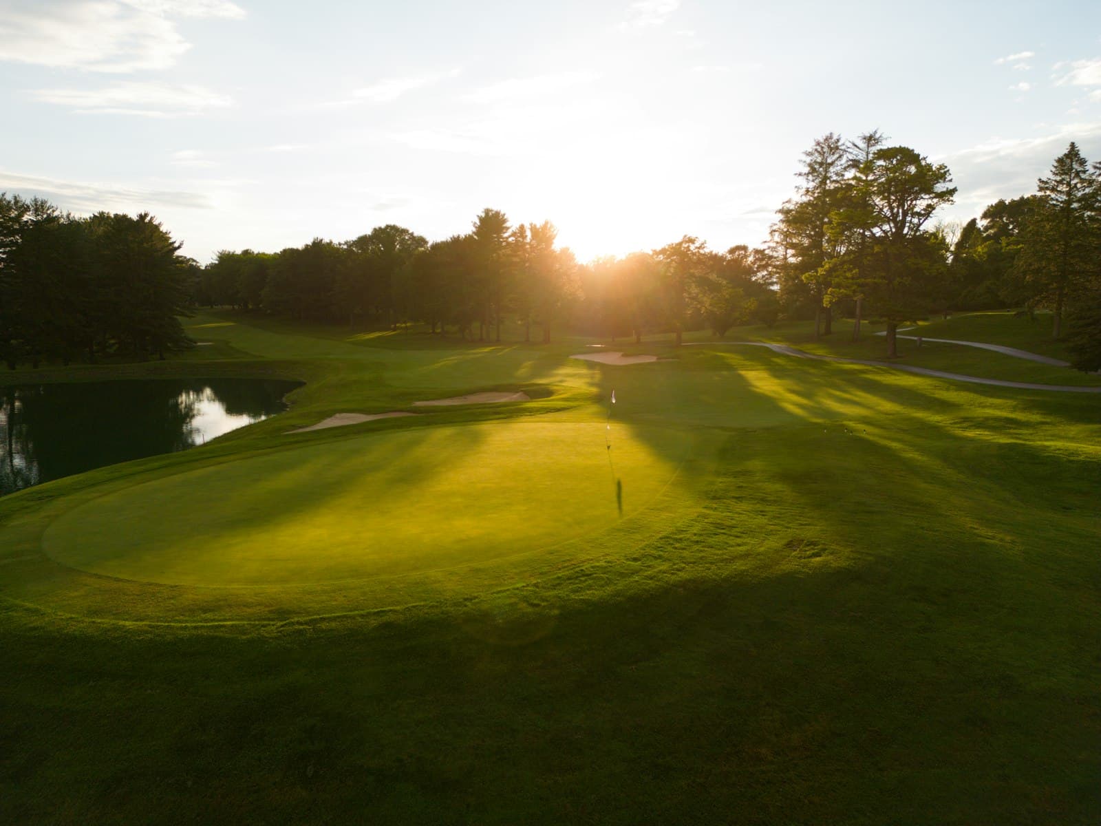 Green et parcours au soleil